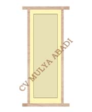 Kusen jendela kayu single